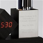 42176 - Engraved Digital Desk Clock and Organizer
