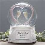 23677 - Wedding Personalized Musical & Light Up Snow Globe 