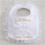 2483 - Personalized Christening Baby Bibs