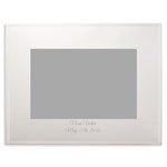 43773 - Engraved New Baby Tremont Silver 4x6 Picture Frame