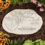 25065 - On Angels Wings Personalized Memorial Garden Stone