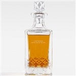 46037 - Engraved Pineapple Cut Crystal Decanter