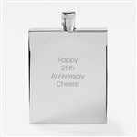 53514 - Engraved Thin Rectangle Flask by Jessie James Decker