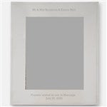 43754 - Engraved Wedding Tremont Silver 8x10 Picture Frame