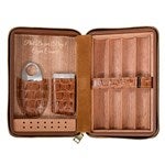 50617 - Engraved Cain Crocodile Cigar Travel Case