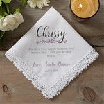 18792 - Mother of the Groom Personalized Wedding Handkerchief