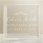 41243 - Elegant Couple Personalized Acrylic Card Box