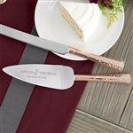 53473 - Engraved Rose Gold Cake Server Set by Jessie James Decker