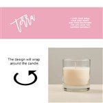 51501 - Trendy Script Personalized 8oz Glass Candle
