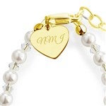 55099 - Engraved 14K Gold Over Sterling Baby Bracelet