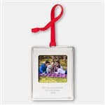 45407 - Engraved Silver Picture Frame Metal Ornament