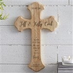 20979 - Our Wedding Day Personalized Wood Cross