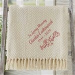 37455 - In Memory Of... Embroidered Afghan