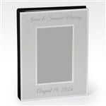 43836 - Engraved Wedding Flat Iron Silver Photo Album