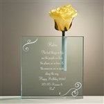 45812 - Magnificent Roses® Personalized Birthday Message Bud Vase