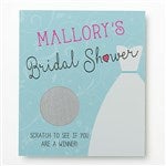 16833 - The Dress Bridal Shower Personalized Scratch Off Game
