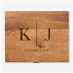 54952 - Moody Chic Personalized Wedding Wood Keepsake Box