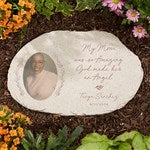 39024 - So Amazing God Made An Angel Personalized Photo Round Garden Stone