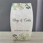 37584 - Laurels of Love Personalized Wedding Frosted Shelf Décor 