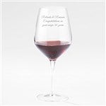 44264 - Engraved Luigi Bormioli Atelier Red Wine Glass