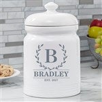 31280 - Laurel Wreath Personalized Cookie Jar