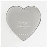 41264 - Write Your Own Message Personalized Silver Heart Keepsake Box