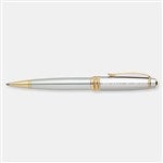 49495 - Engraved Cross Bailey Medalist Chrome & 23K Gold Ballpoint Pen