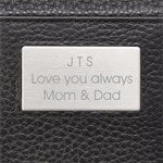 46088 - Engraved Leather Magnet Wallet & Money Clip