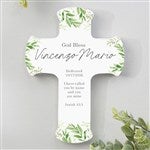 41277 - Botanical Baby Personalized Wall Cross