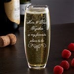 41914 - Engraved Housewarming Stemless Champagne Flute