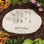 34881 - Garden Of Love Personalized Round Garden Stones