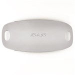 50484 - Engraved Nambé Silver Large Handled Tray